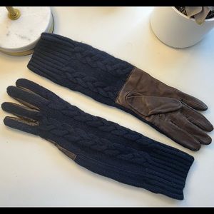Club Monaco Wool and Leather Gloves - NWOT